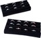Black Velvet Ring Trays – 2-Pack Jewelry Display & Storage Foam Pads for Rings, Cufflinks, Earrings, and Home Organization (Black)